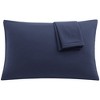 PiccoCasa Luxury Soft Microfiber Polyester Zippered Solid Pillowcases 2 Pcs - 4 of 4
