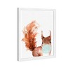 15" x 21" Squirrel Bubblegum Animals Framed Art Print - Wynwood Studio: Modern Decor, Digital Artwork, White Plastic Frame, Wire Mount - 2 of 4