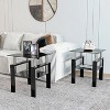 Modern Tempered Glass Tea Table Coffee Table End Table - 4 of 4