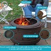 Sunnydaze Cosmic Outdoor Wood-Burning Steel Smokeless Fire Pit for the Backyard - Bronze - 30" - 4 of 4