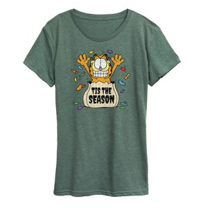 Women's - Garfield - Tis Season Short Sleeve Graphic T-Shirt - 1 of 4