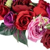 Northlight Mixed Rose Artificial Spring Floral Wreath, 24-Inch - 4 of 4