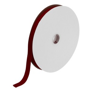 Unique Bargains Soft Single Face Spool Silky Velvet Ribbon for Bouquets DIY Crafts - 1 of 3