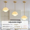 KAISITE Modern Woven Dome Pendant Light with Inner Globe - 3 of 4