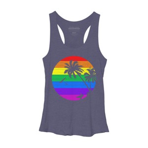 Women's Design By Humans Rainbow Summer By clingcling Racerback Tank Top - 1 of 3