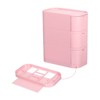 Unique Bargains Plastic Stackable Desk Organizer Makeup Brush Stationery Box Storage Drawer 1 Pc - 3 of 4