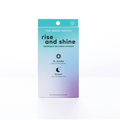 The Good Patch Rise And Shine Set Plant-based Vegan Wellness Patch