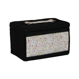 Everything Mary Sewing Kit Organizer Box, Small Floral Pastel - Portable Craft Caddy - 1 of 4
