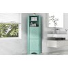 Akoasm Tall MDF Bathroom Corner Storage Cabinet With Doors£¬Adjustable Shelves-Green - 4 of 4