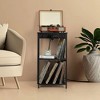 MOEPISY 30.1 in H Media Shelves Black - 2 of 4