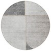 Taupe Beige And Gray Abstract Washable Indoor Outdoor Area Rug - 4 of 4
