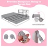 Infans Baby Bassinet, Bedside Crib w/ 6-Level Adjustable Height, Storage Shelf, Wheels, Mattress & Carry Bag, Folding Bassinet Bedside Sleeper, Pink - 4 of 4