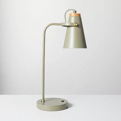 20 Metal Task Lamp With Usb Port Sage Green - Hearth & Hand™ With Magnolia  : Target