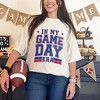 Simply Sage Market Women's In My Game Day Era - Blue Short Sleeve Garment Dyed Tee - 2 of 4