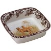 Spode Woodland Golden Retriever Square Rim Dish – Fine Porcelain Serving Plate from the Hunting Dogs Collection – Wildlife-Inspired Tableware - 2 of 3