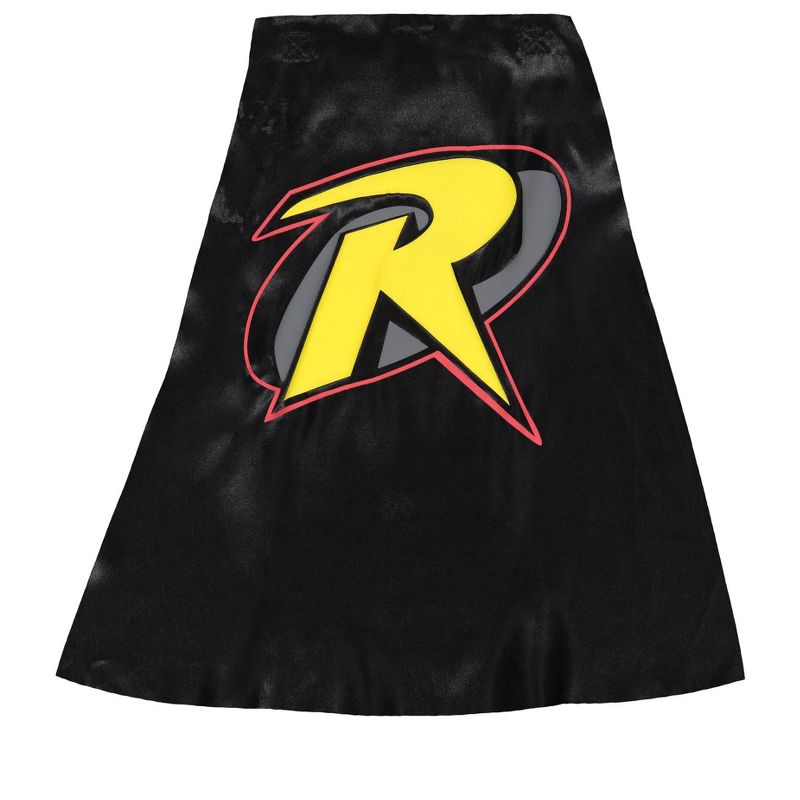 Warner Bros. Robin Zip Up Cosplay Costume Coverall and Cape Toddler, 3 of 9