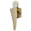 CWI Lighting Catania LED Integrated Satin Gold Wall Light - 3 of 4