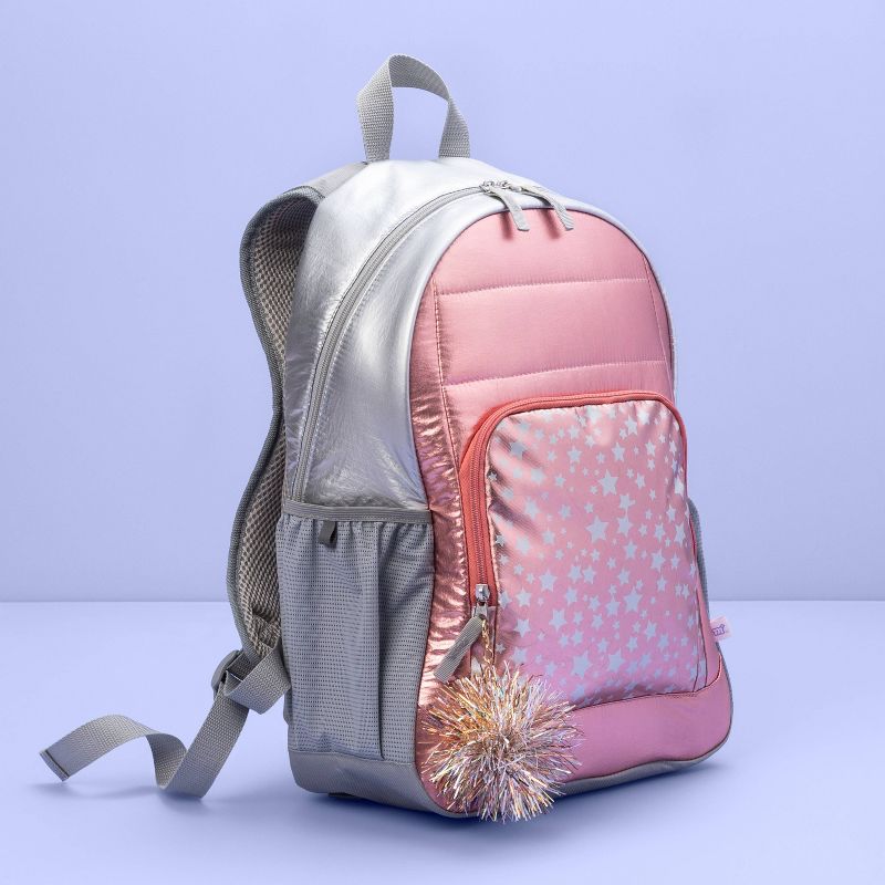 16.5&#34; Kids&#39; Backpack Rose Gold with Star Print - More Than Magic&#8482;, 2 of 3