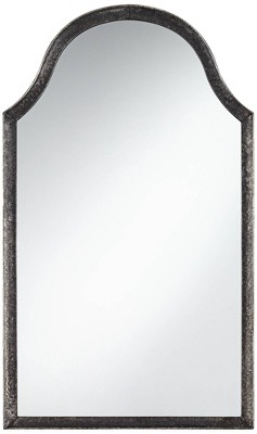 Uttermost Clara Arch Top Vanity Decorative Wall Mirror Modern Beveled Matte  Black Metal Frame 24 Wide for Bathroom Bedroom Living Room Home Entryway