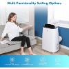 coucheta Portable Quiet Air Conditioner, 14000 BTU 3-In-1 A/C, Dehumidifier & Fan, 24H Timer, Window Kit Included, Ideal for 500-700 Sq.Ft Rooms - 3 of 4