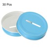 Unique Bargains Regular Leak-Proof Kitchen Storage Coin Slot Bank Lid for Mason Jar 30 Pcs - 3 of 4