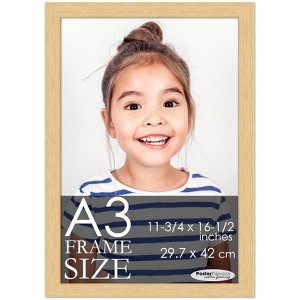 PosterPalooza | Photo Size Minimalist Yellow Picture Frame - UV Acrylic, Foam Board Backing, Hanging Hardware - 1 of 4