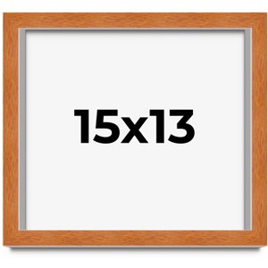 PosterPalooza | Modernist Brown Picture Frame - UV Acrylic, Backing Board, Hanging Hardware Included - 1 of 4