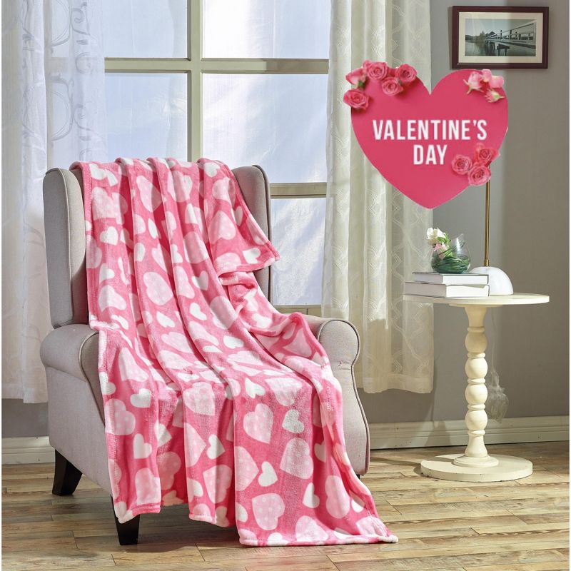 Valentine's Day Love & Hearts Collection Ultra Plush & Comfy Throw Blanket (50" x 60"), 2 of 4
