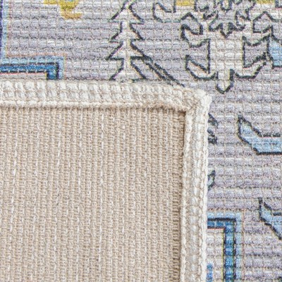 Hand-Loomed Coastal Charm Grey/Ivory Cotton Chenille 5' x 8' Rug