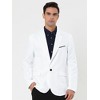 Lars Amadeus Men's Bussiness Casual Slim Fit One Button Dressy Blazer - 2 of 4