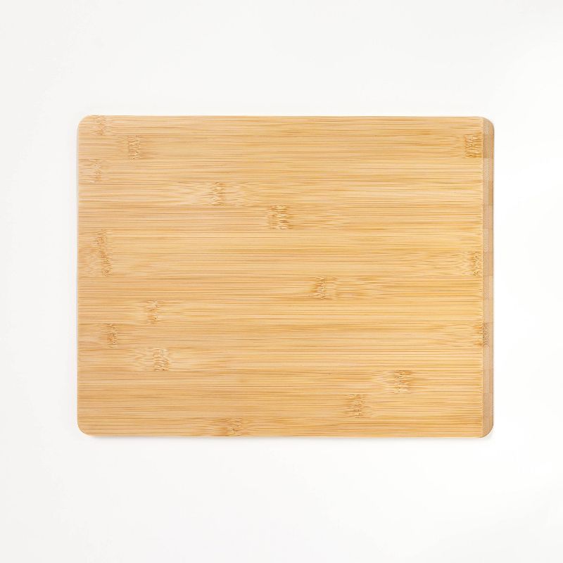 10&#34;x13&#34; Reversible Bamboo Cutting Board Natural - Figmint&#8482;, 1 of 8