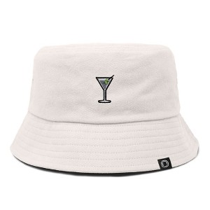 Dalix Martini Cotton Bucket Hat Lightweight Outdoor Travel Beach Everyday Womens - 1 of 4