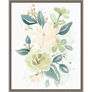 Amanti Art Spring Greens II by June Erica Vess Canvas Wall Art Print Framed 23 x 28-in. - 1 of 4