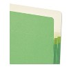 Smead 1 3/4" Exp Colored File Pocket Straight Tab Letter Green 73216 - 2 of 3