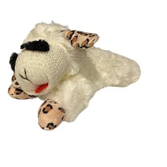 Multipet Lambchop Leopard 8" Dog Toy