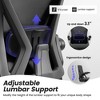 KERDOM Ergonomic Desk Chair Breathable Mesh Task Chair with Wheels Lumbar Support Home Desk Office Chair with Flip up Armrest, Black - 3 of 4