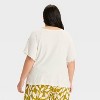 Women's Flutter Short Sleeve Knit T-Shirt - Ava & Viv™ - 2 of 3
