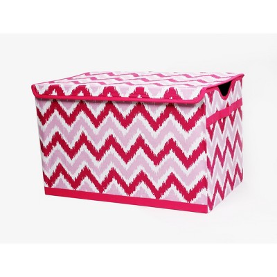 Bacati - MixNMatch Pink Zigzag Ikat Toy Chest