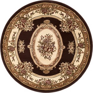 Well Woven Pastoral Medallion French European Floral Formal Traditional Modern Classic Thick Soft Area Rug - 1 of 4