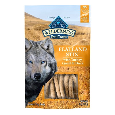 Blue Buffalo Wilderness Flatland Feast Stix Chewy Dog Treats - 6oz