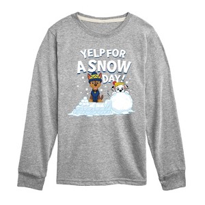 Boys' - Paw Patrol - Yelp For Snow Day Long Sleeve Graphic T-Shirt - 1 of 4