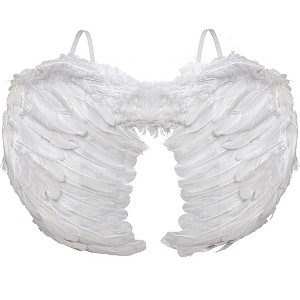 Skeleteen Angel Wings Costume - White - 1 of 4
