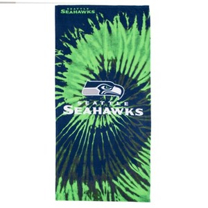 NFL Seattle Seahawks Pyschedelic Beach Towel - 1 of 4