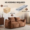 Whisen Giant Bean Bag Couch Ultra Soft Fluffy Loveseat Oversized Chase Lounge Chair with Pillows - 4 of 4
