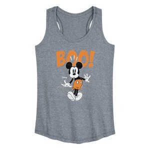 Women's - Disney - Mickey Halloween Animation Graphic Racerback Tank - 1 of 4