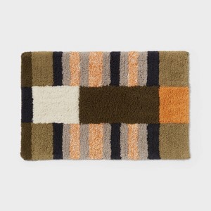 20"x30" Modern Colorblock Tufted Bath Rug - Threshold™ - 1 of 4