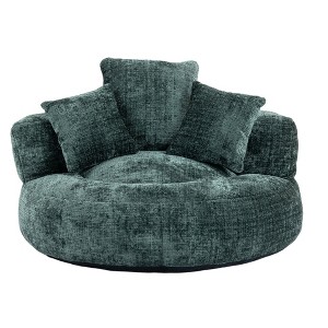Maliang Lazy Sofa, Back Bean Bag Chair Couch With Three Pillows, Single Gaming Sofa Chair For Living Room, Bedroom - 1 of 4