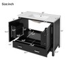 ChicFurnit 24/30/36 Inch Bathroom Vanity with Sink Freestanding Storage Cabinet with Soft Close Doors Function Storage for Bathroom, 18.3"*24"*33.9" - 3 of 4