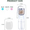 Pet Cat Dog Water Bottle with Food Container, Portable 2 in1 Dog Water Bottle Cup Built in Filter, Outdoor Portable Large Capacity Water Dispenser - 2 of 4