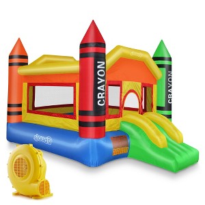 Cloud 9 Mini Crayon House - Inflatable Bouncer with Blower - 1 of 4